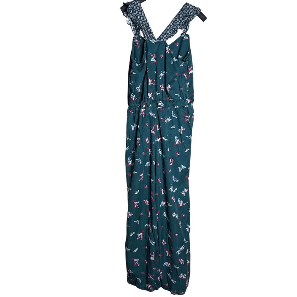 Matilda Jane Evergreen Dream womens jumpsuit small birds butterfiles - Picture 2 of 9